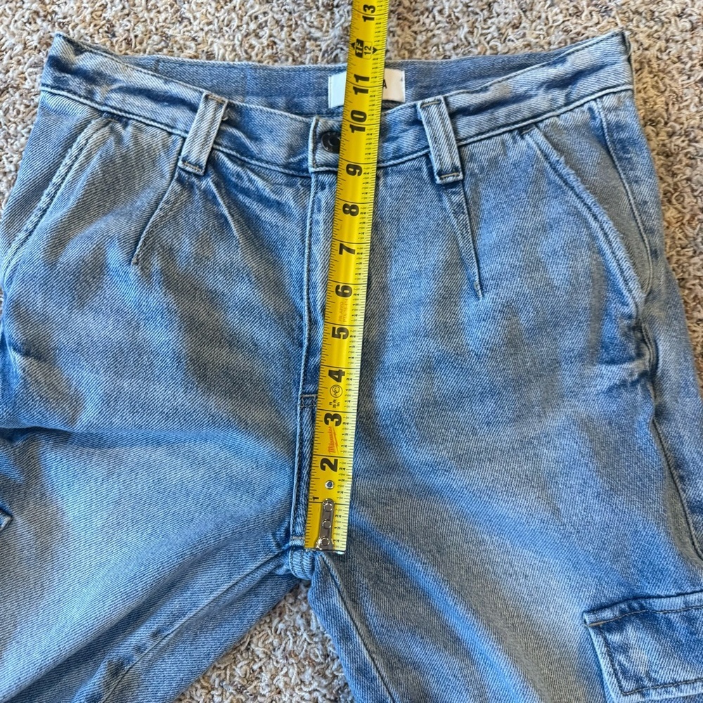 Pistola Bobbie Cargo Regent Wide Leg Trouser Jean Size 24 High Rise Utility - Picture 6 of 16